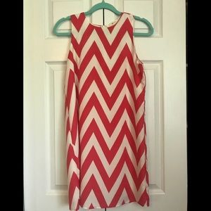 Pink Chevron Dress